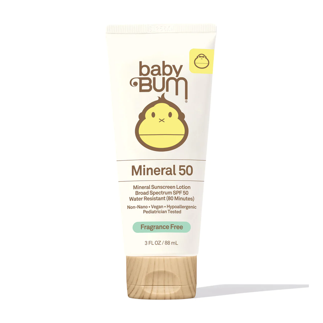 Baby Bum - Mineral SPF 50 Sunscreen Lotion - Fragrance Free | 88 mL