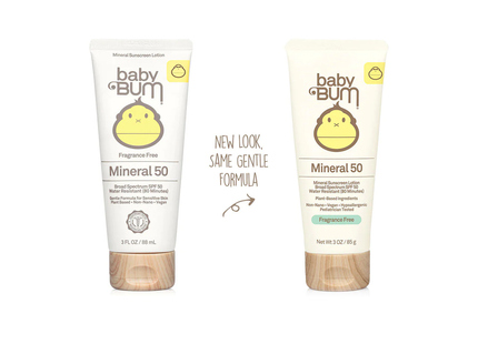 Baby Bum - Mineral SPF 50 Sunscreen Lotion - Fragrance Free | 88 mL