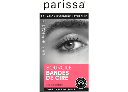 Parissa - Bandes de cire à sourcils | 32 bandes