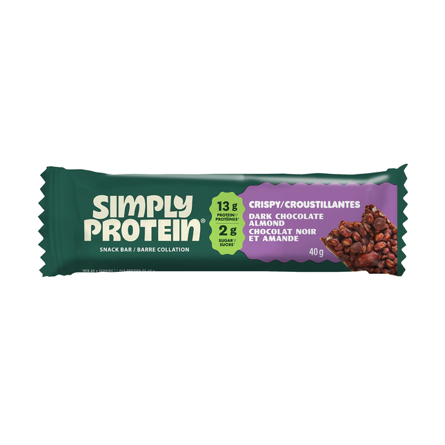 Simply Protein - Crispy Dark Chocolate Almond Snack Bar | 40 g