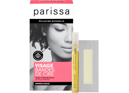 Parissa Bandes de cire pour le visage et les lèvres pour tous les types de cheveux | 20 bandes