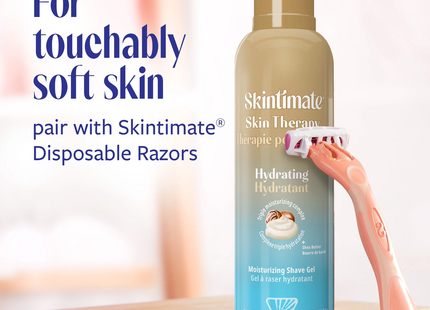 Skintimate SkinTherapy Gel à raser hydratant au beurre de karité | 198g