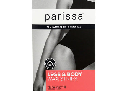 Parissa - All Natural Hair Removal - Legs & Body Wax Strips | 24 Strips