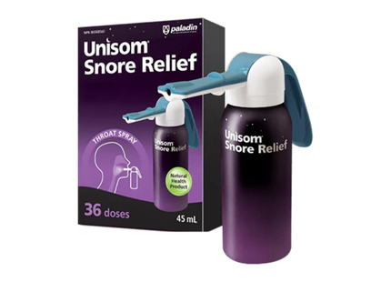 Unisom - Snore Relief - Throat Spray | 36 Doses - 45 ml Cannister