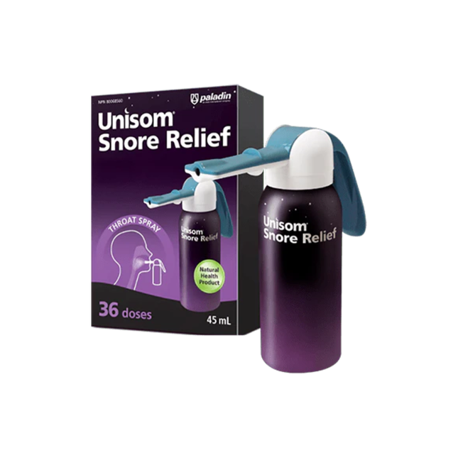 Unisom - Snore Relief - Throat Spray | 36 Doses - 45 ml Cannister