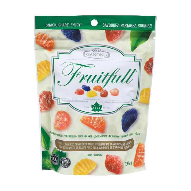 Ganong - Fruitfull Assorted Candy Bag | 214 g
