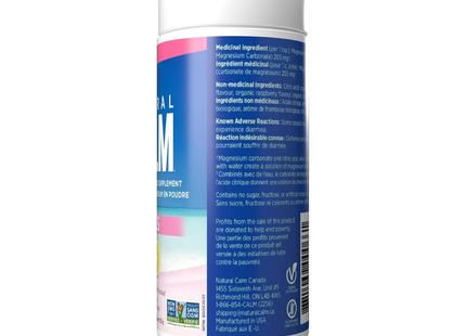 Natural Calm - Magnesium Powder Supplement For Kids, Raspberry-Lemon | 113 g