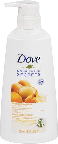 Dove - Nourishing Secrets - Lotion corporelle rituelle régénérante - avec huile de marula et beurre de mangue - Pour tous les types de peau | 500 ml