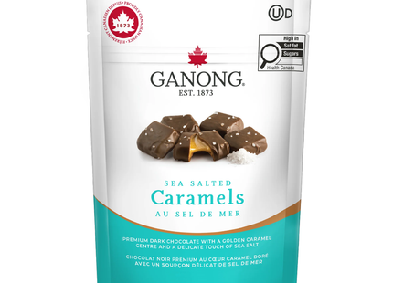 Ganong - Sea Salted Dark Chocolate Caramels | 150 g