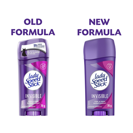 Lady Speed Stick - Invisible 72 Hour Antiperspirant, Cool & Fresh | 70 g