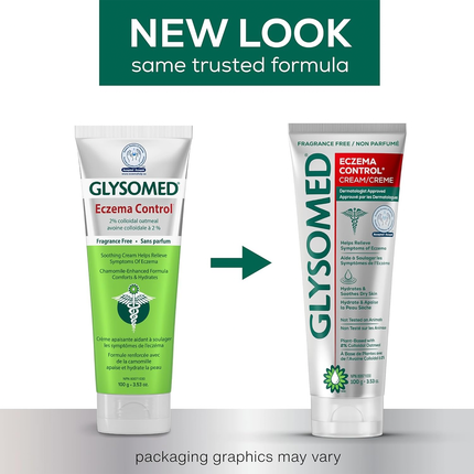 Glysomed – Crème de contrôle de l'eczéma avec avoine colloïdale 2 % – Sans parfum | 100 g