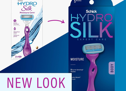 Schick - Hydro Silk 5 with Shea Butter Razor | 2 Cartridges + 1 Razor