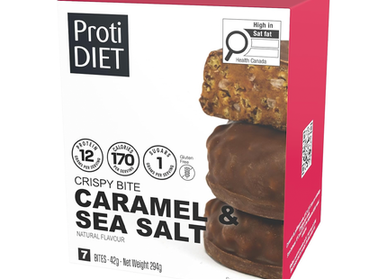 ProtiDiet - Caramel and Sea Salt Crispy Bites | 7 x 42 g