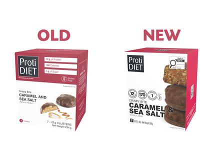 ProtiDiet - Caramel and Sea Salt Crispy Bites | 7 x 42 g