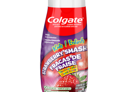 Colgate - Dentifrice au fluorure Strawberry Smash pour enfants | 100 ml