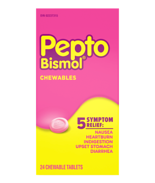 Pepto Bismol Original Chewable Tablets | 24 Tablets
