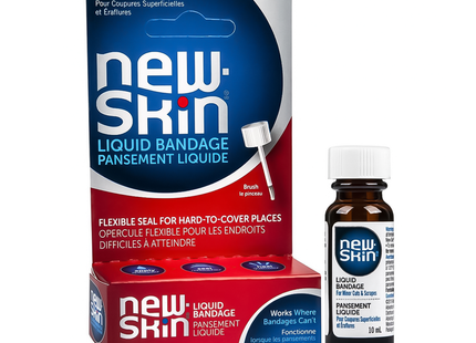 New-Skin - Pansement Liquide avec Applicateur Pinceau | 10 mL