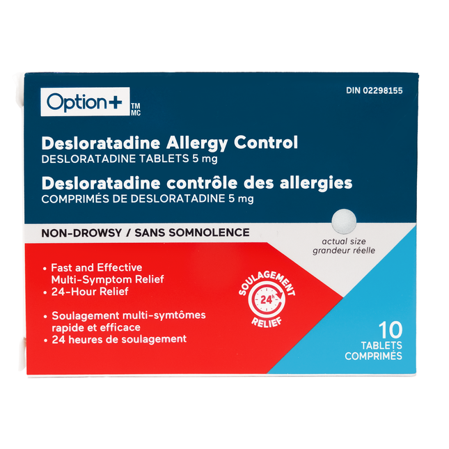 Option+ - Desloratadine Allergy Control Tablets