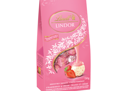 Lindt - Lindor Irresistibly Smooth Strawberries & Cream | 150 g
