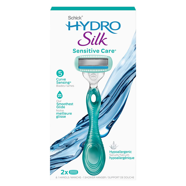 Schick - Hydro 5 Silk Sensitive Care | 2 Cartridges + 1 Razor