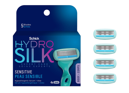 Schick - Hydro Silk Expert Care Sensitive Skin | 4 Blade Refills