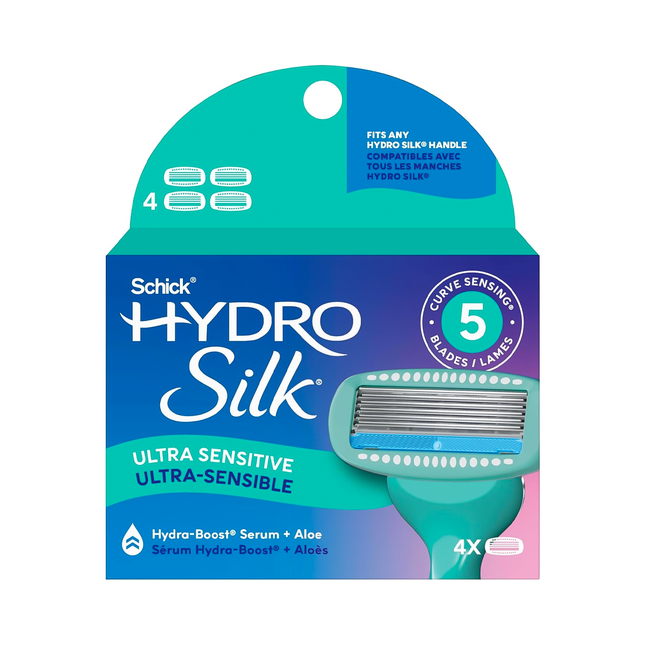 Schick - Hydro Silk Expert Care Sensitive Skin | 4 Blade Refills