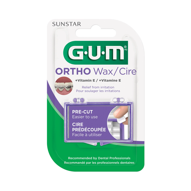 GUM - Precut Ortho Wax + Vitamin E