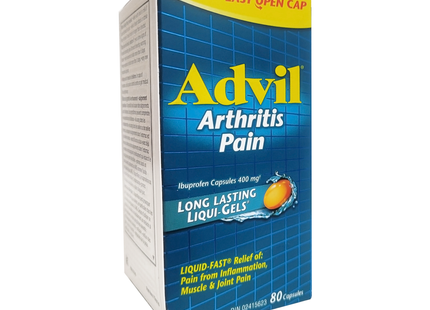 Advil - Long Lasting Arthritis Pain 400 MG Liqui-Gels | 80 Capsules