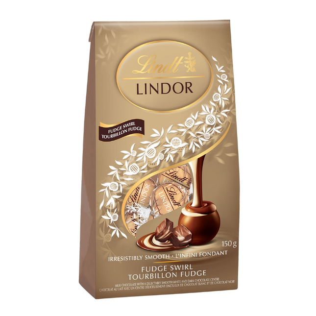 Lindt - Lindor Irresistibly Smooth Fudge Swirl Milk Chocolate | 150 g