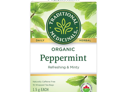 Médicaments traditionnels - Menthe poivrée | 16 sachets de thé
