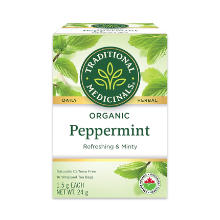 Médicaments traditionnels - Menthe poivrée | 16 sachets de thé