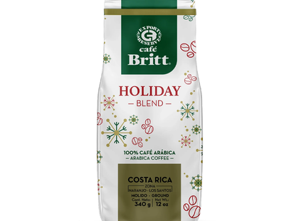 Café Britt - Costa Rican Holiday Blend, 100% Café Arabica - Ground | 340 g