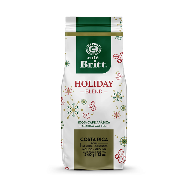 Café Britt - Costa Rican Holiday Blend, 100% Café Arabica - Ground | 340 g