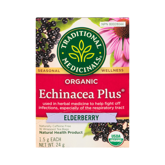 Traditional Medicinals - Organic Echinacea Plus, Elderberry | 24 g