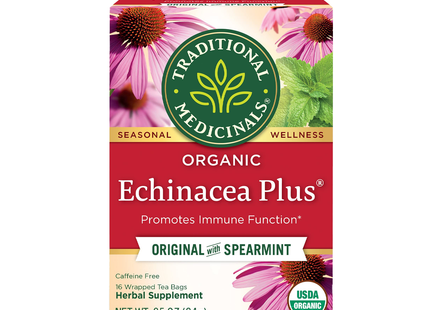 Traditional Medicinals - Organic Echinacea Plus, Cold and Flu | 16 Tea  Bags