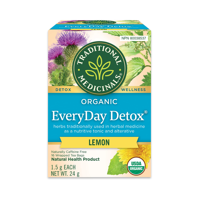 Traditional Medicinals - Organic EveryDay Detox, Lemon | 24 g
