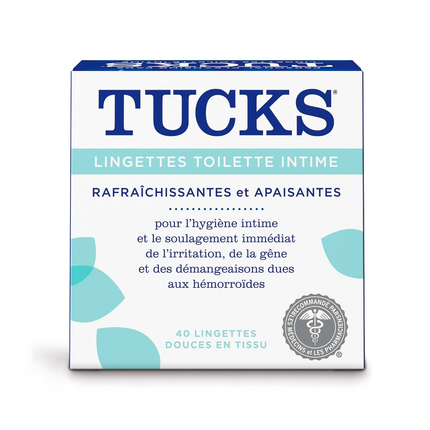 Tucks - Personal Cleansing Pads for Hemorrhoidal Pain Relief | 40 Moist Soft Cloth Pads