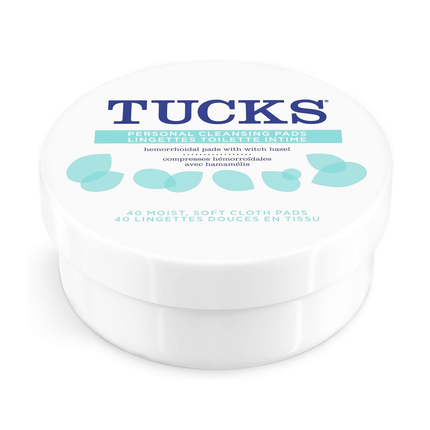 Tucks - Personal Cleansing Pads for Hemorrhoidal Pain Relief | 40 Moist Soft Cloth Pads