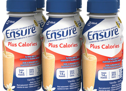 Ensure - Plus Calories - Gluten Free Meal Replacement Drink - Vanilla Flavoured | 6 X 235 ml