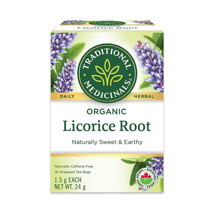 Médicaments traditionnels - Tisane de racine de réglisse biologique | 16 sachets