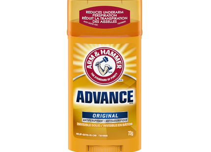 Arm &amp; Hammer - Advance - Antisudorifique solide invisible - Parfum original | 73g