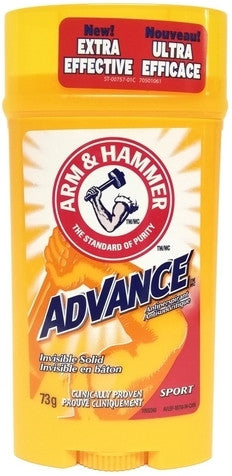 Arm &amp; Hammer - Advance - Antisudorifique solide invisible - Parfum sport | 73g