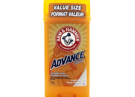 Arm &amp; Hammer - Advance - Antisudorifique solide invisible - Non parfumé | 73g