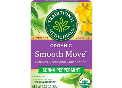 Traditional Medicinals - Menthe poivrée biologique Smooth Move | 16 sachets