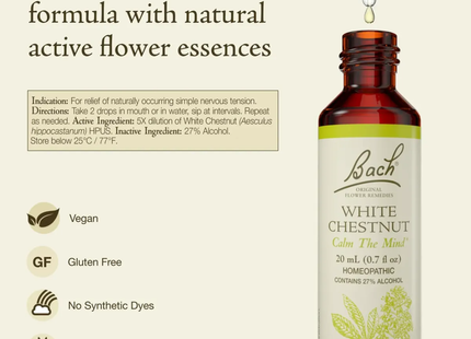 Bach - White Chestnut Calm The Mind | 20 mL