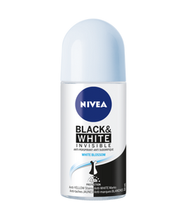 Nivea Black & White Invisible Roll On Antiperspirant - White Blossom | 50 ml
