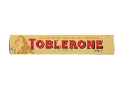 Toblerone - Swiss Milk Chocolate With Honey And Almond Nougat | 360 g