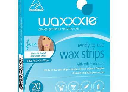 Waxxxie - Wax Strips with Soft Fabric Strips | 20 Mini Wax Strips