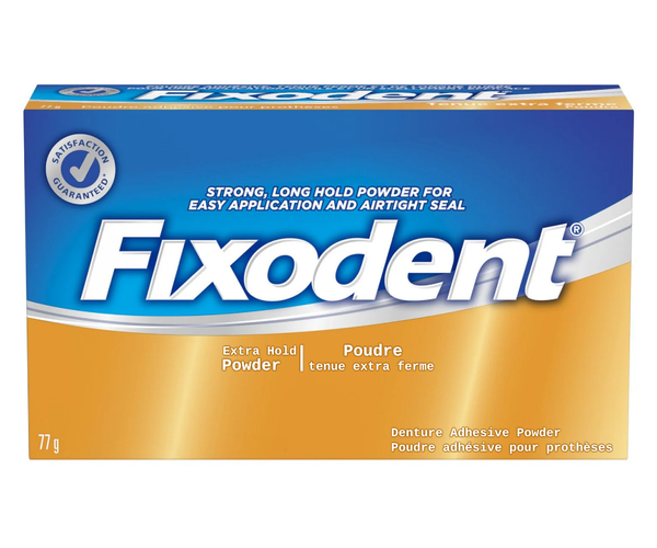 Fixodent - Extra Hold Powder - Denture Adhesive Powder | 77 g – White ...