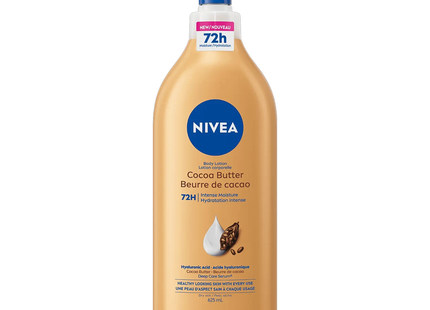 Nivea - Lait corporel hydratant intense 72 h, beurre de cacao | 625 ml